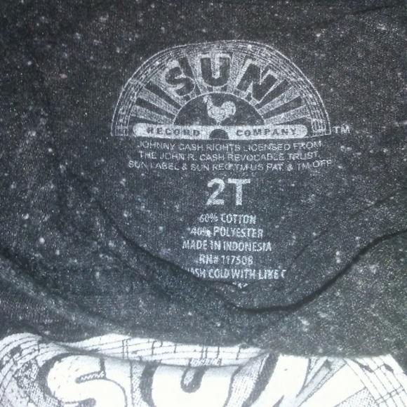 Boys Johnny Cash Hooded T-Shirt - Picture 3 of 3